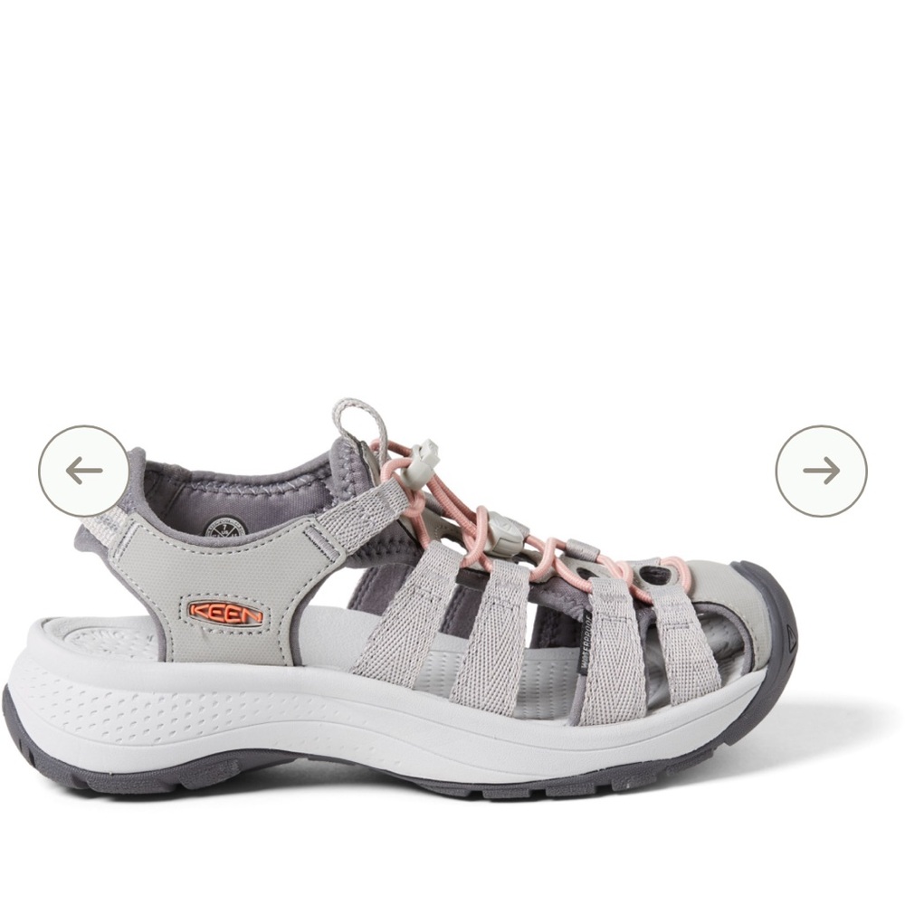 KEEN Women's Sandals in Light Gray and Soft Pink